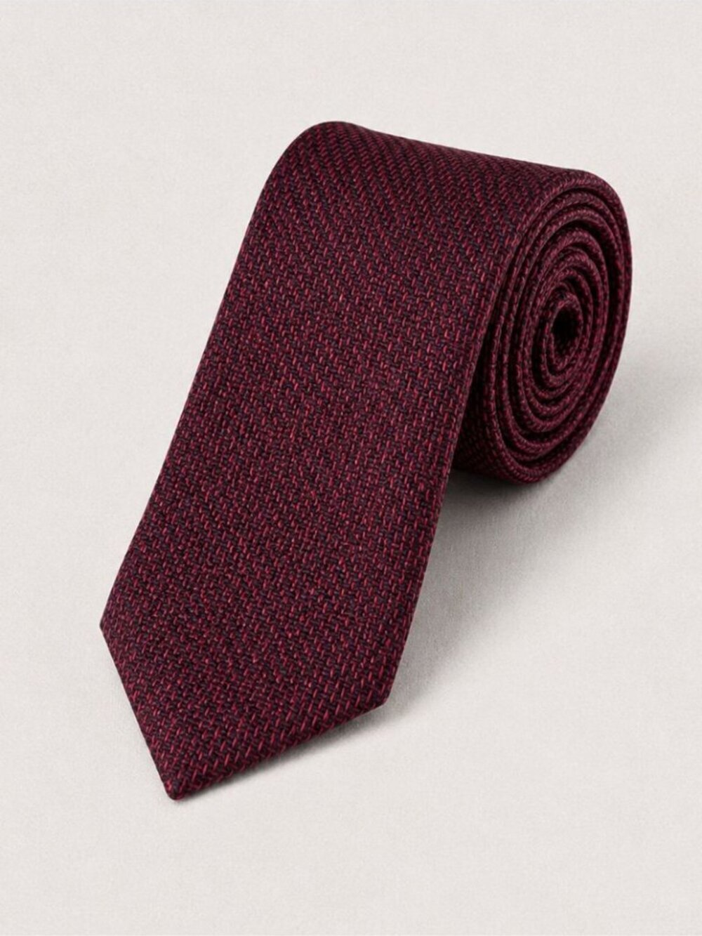Christian Dior Monsieur Burgundy Textured Men's Necktie Luxury Designer Classic